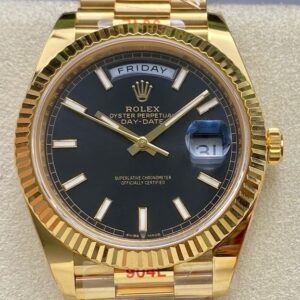 Day Date Bright Black ARF Factory Rolex M228238-0067 Size 40