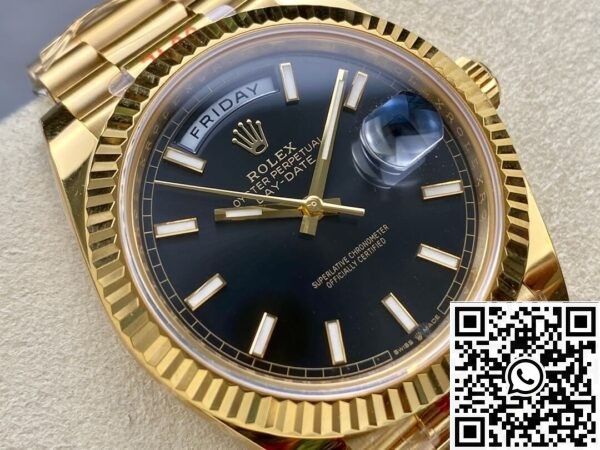 Day Date Bright Black ARF Factory Rolex M228238-0067 Size 40