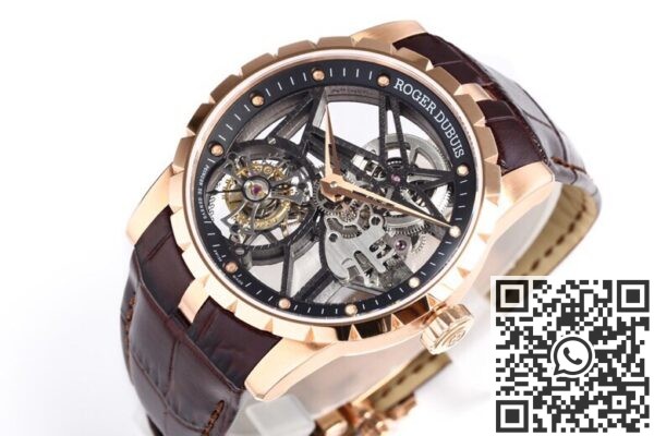 BBR Factory Replicas Roger Dubuis Excalibur RDDBEX0393 Rose Gold Case: The Ultimate King Series Tourbillon