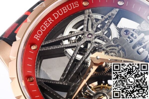 BBR Factory Replica Roger Dubuis Watches Excalibur RDDBEX0393 Red Camouflage Strap: The Bold Tourbillon Timepiece