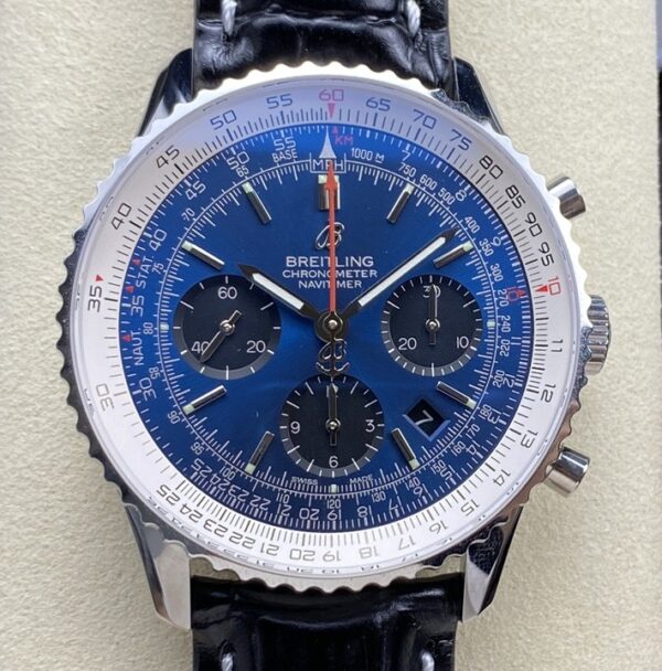 BLS Factory Breitling Navitimer Replica AB0127211C1A1 Blue Dial Leather Strap: A Classic Reimagined