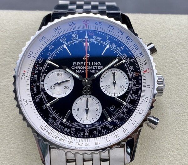 BLS Factory Breitling Navitimer Replica AB0127211C1A1 Black Dial 46MM: A Bold Aviation Icon