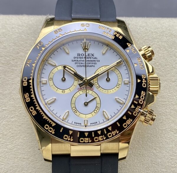 QF Factory Rolex Cosmograph Daytona Fake M126518LN-0002 White Dial: Precision and Luxury Redefined