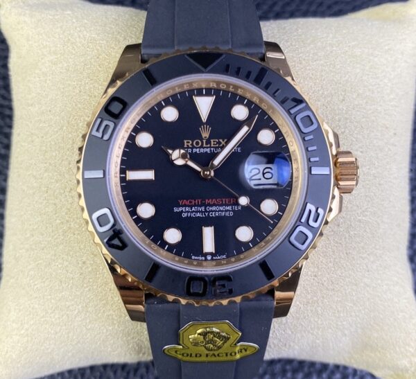 GOLD Factory Rolex Yacht-Master Replicas M126655-0002 Rose Gold 40mm: A Premium Replica with Unmatched Authenticity