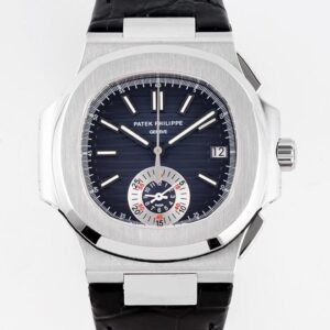 3K Factory Replicas Patek Philippe Nautilus 5980/1A-014 Black Dial: V2 Version with Authentic Small Seconds Functionality