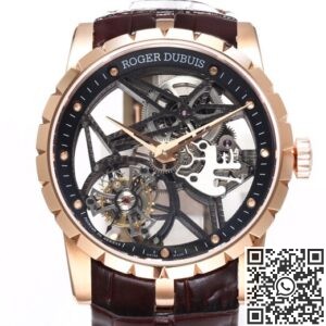 BBR Factory Replicas Roger Dubuis Excalibur RDDBEX0393 Rose Gold Case: The Ultimate King Series Tourbillon