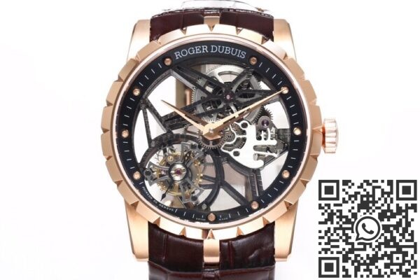 BBR Factory Replicas Roger Dubuis Excalibur RDDBEX0393 Rose Gold Case: The Ultimate King Series Tourbillon