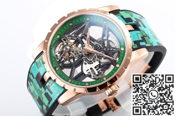 BBR Factory Roger Dubuis Fake Excalibur RDDBEX0393 Green Camouflage Strap: A New Era in Tourbillon Timepieces