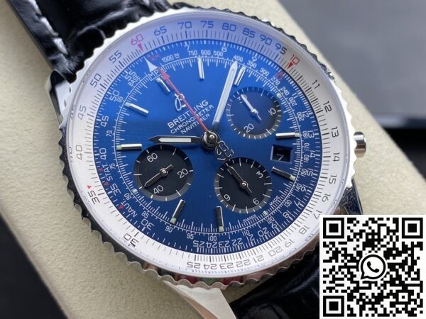 BLS Factory Breitling Navitimer Replica AB0127211C1A1 Blue Dial Leather Strap: A Classic Reimagined