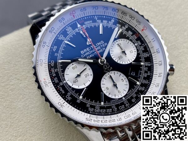 BLS Factory Breitling Navitimer Replica AB0127211C1A1 Black Dial 46MM: A Bold Aviation Icon