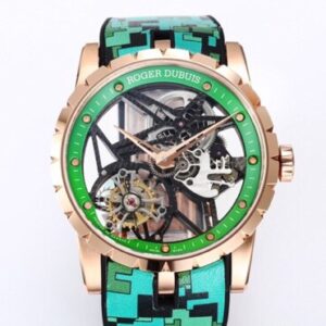 BBR Factory Roger Dubuis Fake Excalibur RDDBEX0393 Green Camouflage Strap: A New Era in Tourbillon Timepieces