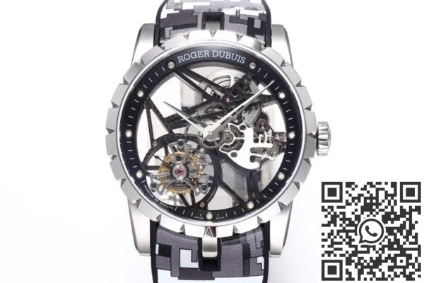 BBR Factory Fake Roger Dubuis Excalibur RDDBEX0393 Grey Camouflage Strap: A New Tourbillon Marvel