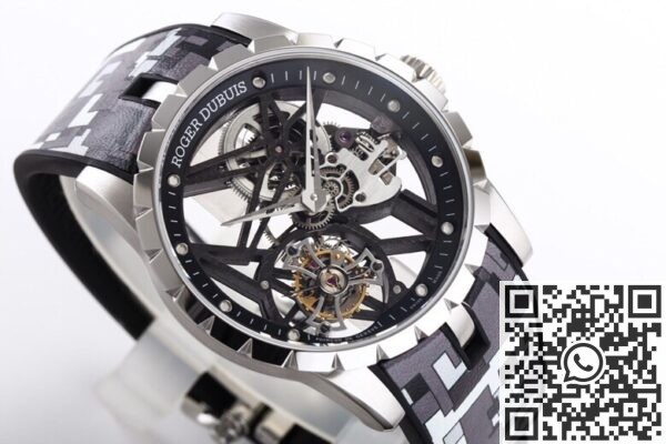 BBR Factory Fake Roger Dubuis Excalibur RDDBEX0393 Grey Camouflage Strap: A New Tourbillon Marvel