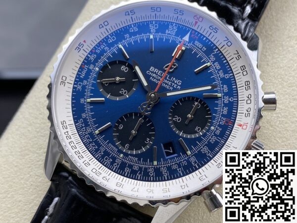 BLS Factory Breitling Navitimer Replica AB0127211C1A1 Blue Dial Leather Strap: A Classic Reimagined