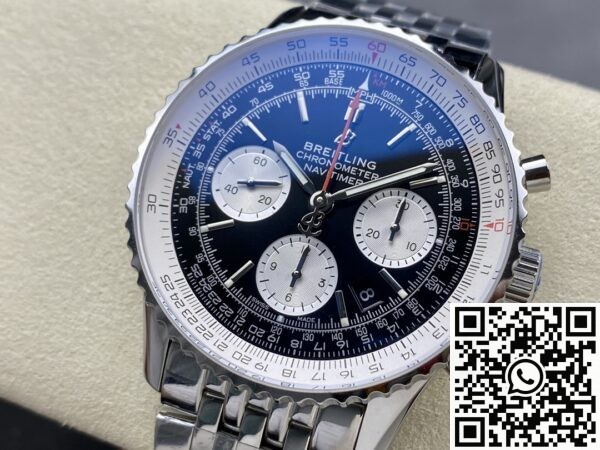 BLS Factory Breitling Navitimer Replica AB0127211C1A1 Black Dial 46MM: A Bold Aviation Icon