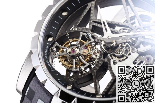 BBR Factory Fake Roger Dubuis Excalibur RDDBEX0393 Grey Camouflage Strap: A New Tourbillon Marvel