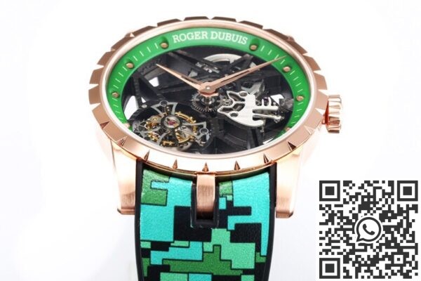 BBR Factory Roger Dubuis Fake Excalibur RDDBEX0393 Green Camouflage Strap: A New Era in Tourbillon Timepieces