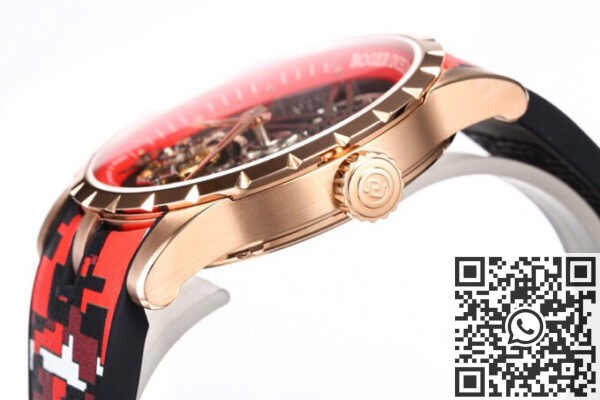 BBR Factory Replica Roger Dubuis Watches Excalibur RDDBEX0393 Red Camouflage Strap: The Bold Tourbillon Timepiece