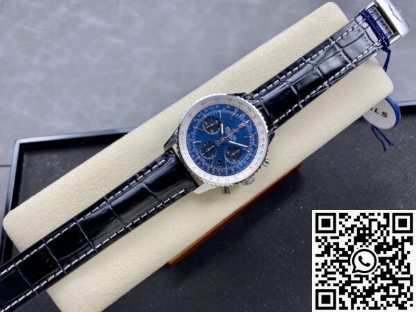 BLS Factory Breitling Navitimer Replica AB0127211C1A1 Blue Dial Leather Strap: A Classic Reimagined