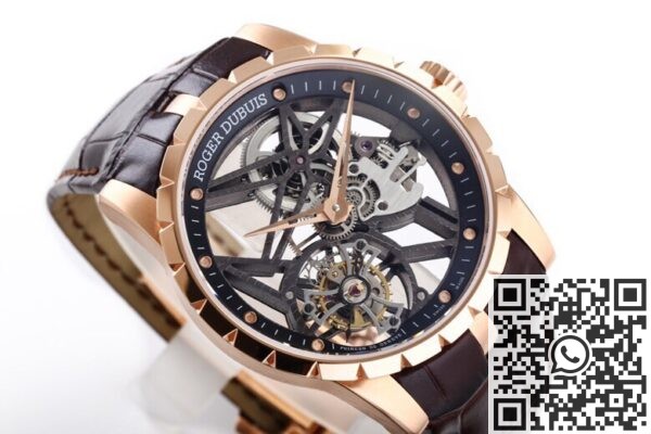 BBR Factory Replicas Roger Dubuis Excalibur RDDBEX0393 Rose Gold Case: The Ultimate King Series Tourbillon