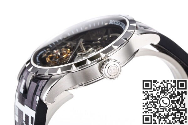 BBR Factory Fake Roger Dubuis Excalibur RDDBEX0393 Grey Camouflage Strap: A New Tourbillon Marvel