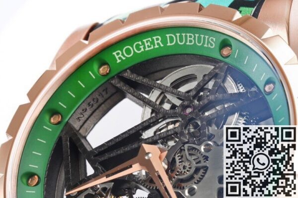 BBR Factory Roger Dubuis Fake Excalibur RDDBEX0393 Green Camouflage Strap: A New Era in Tourbillon Timepieces