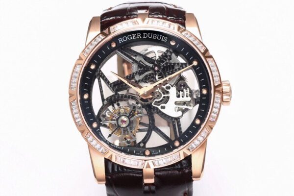 BBR Factory Replica Watch Roger Dubuis Excalibur RDDBEX0393: The King Returns with Rose Gold Diamond Case