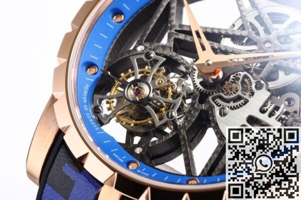 BBR Factory Roger Dubuis Replicas Excalibur RDDBEX0393 Blue Watchband: A New Era in Tourbillon Timepieces