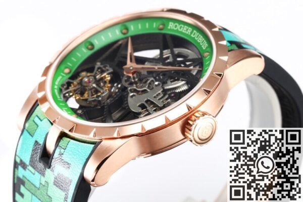 BBR Factory Roger Dubuis Fake Excalibur RDDBEX0393 Green Camouflage Strap: A New Era in Tourbillon Timepieces