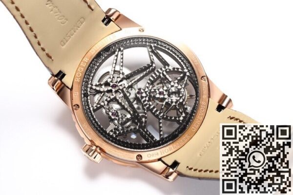 BBR Factory Replicas Roger Dubuis Excalibur RDDBEX0393 Rose Gold Case: The Ultimate King Series Tourbillon