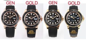 GOLD Yacht-Master 116655 Rose Gold 40mm Comparison Chart