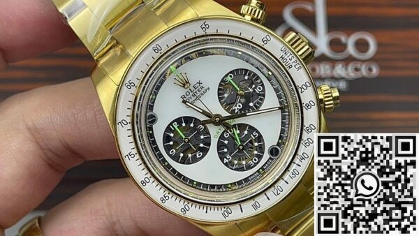 Artisans de Genève Rolex Daytona Gold case White dial