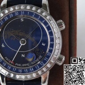 AI Patek Philippe Calatrava 6104G-001 Navy blue Dial