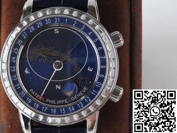 AI Patek Philippe Calatrava 6104G-001 Navy blue Dial