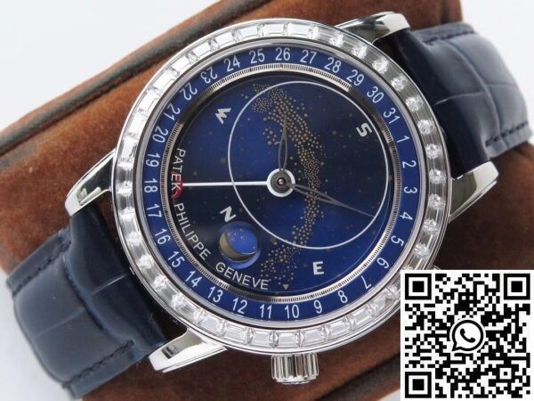 AI Patek Philippe Calatrava 6104G-001 Navy blue Dial