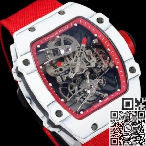 Replica Richard Mille Watches RM27-02 Tourbillon Red Nylon