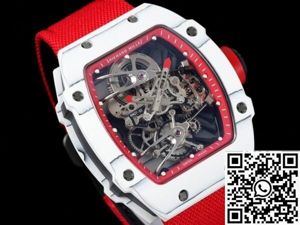 Replica Richard Mille Watches RM27-02 Tourbillon Red Nylon