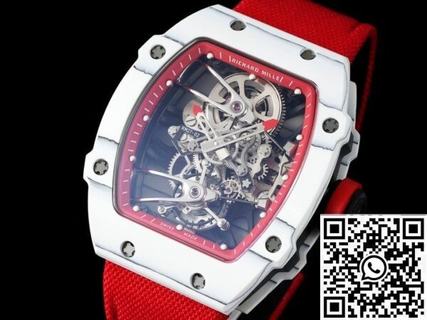 Replica Richard Mille Watches RM27-02 Tourbillon Red Nylon