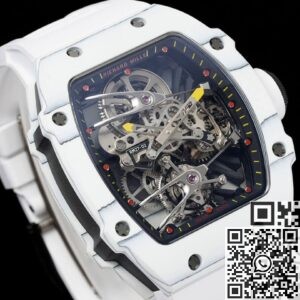 Replica Richard Mille White RM Factory RM27-02 Tourbillon Strap