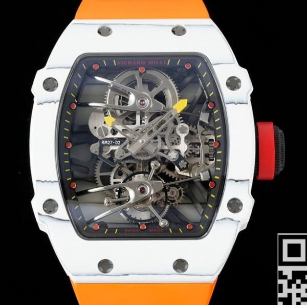 Buy Richard Mille Replica RM27-02 Tourbillon Orange Strap