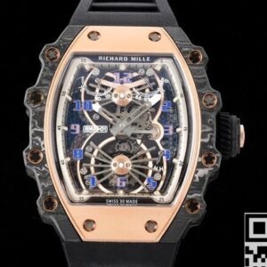 RM Factory Black Strap Richard Mille RM21-01 Tourbillon