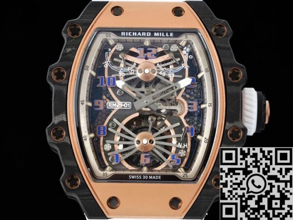 Tourbillon White Strap RM Factory Richard Mille RM21-01