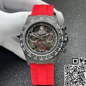 Custom Rolex Daytona DIW Carbon Fiber Case Red