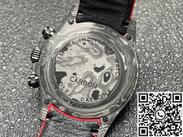 Custom Rolex Daytona DIW Carbon Fiber Case Red