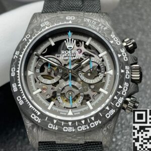 DIW Rolex Replica Custom Daytona Carbon Fiber Case Black