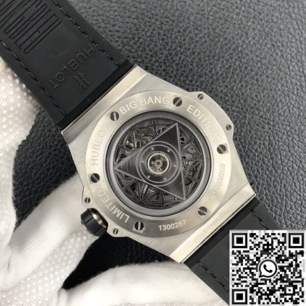 Copy Hublot Big Bang - WWF Factory Full Diamond Blue Dial