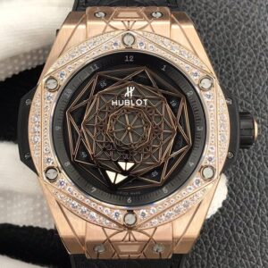 Copy Hublot Watches - Big Bang Gold Case Diamonds