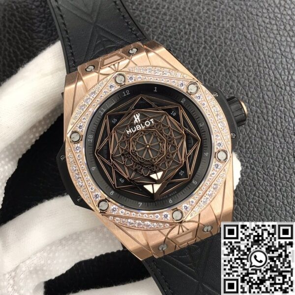 Copy Hublot Watches - Big Bang Gold Case Diamonds