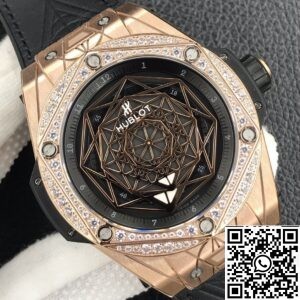 Copy Hublot Watches - Big Bang Gold Case Diamonds