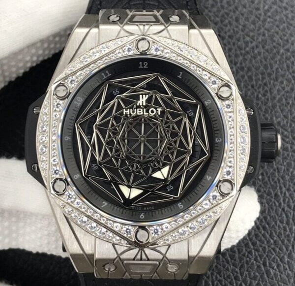 WWF Factory Replica Hublot - Big Bang Titanium Case Diamond